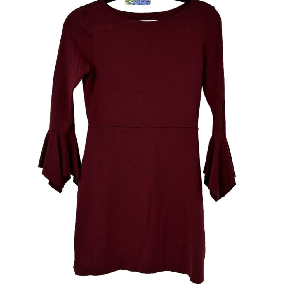 Susana Monaco Burgundy Dress Size Small
